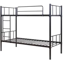[en.casa] Etagenbett Berimma 90 x 200 cm Metall schwarz