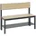 C+P Basic Plus Sitzbank 100 x 40,7 x 79,6 cm Schwarzgrau/Eiche Sereno