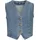 Buffalo Jeansweste BUFFALO, Damen, Gr. 38, blau (blau washed), Denim/Jeans, Obermaterial: 98% Baumwolle, 2% Elasthan, unifarben, figurbetont taillenlang, V-Ausschnitt, Westen, in verkürzter Länge, figurbetonende Passform, modisch