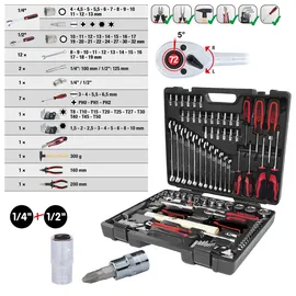 KS Tools Universal-Werkzeug-Satz 1/4 + 1/2 Zoll 97-tlg.