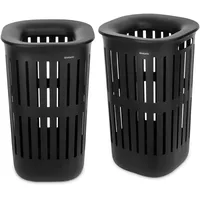 Brabantia Collect-It Wäschekorb 55 l (Schwarz), 2 St.