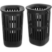 Brabantia Collect-It Wäschekorb 55 l (Schwarz), 2 St.
