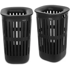 Brabantia Collect-It Wäschekorb 55 l (Schwarz), 2 St.