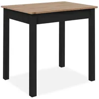 Finori Mid.you Esstisch Schwarz, Eiche Artisan Holzwerkstoff, rechteckig eckig,