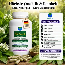 VitalLife Wilder Frischblatt Bärlauch Kapseln 360 St.