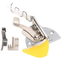 Nähmaschinen Binder, Doppelordner Lockstitch Binding Attachment Zubehör mit Nähfuß und Zähnen für alle Marken Nähmaschine(30mm)