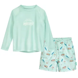 Playshoes Jungen Zweiteiler Lang Rash-Guard-Set, Surf-Bus Langarm, 86-92 - 86-92