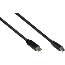 Good Connections USB-C auf Mini B 1,8 m Schwarz
