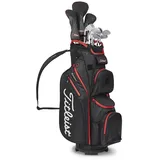 Titleist StaDry Cart 14 Golftasche, Schwarz/Schwarz/Rot