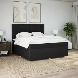 vidaXL Boxspringbett 180 x 200 cm Schwarz
