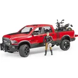 Bruder RAM 2500 Power Wagon mit Ducati Desert Sled und Fahrer (02502)