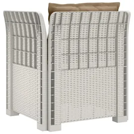 vidaXL 1-Sitzer Sessel 1 x 1 x 1 cm weiß