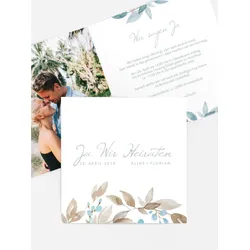 Hochzeitseinladungen selbst gestalten mit Spruch und Fotos im Onlinedesigner bei Meine-Kartenmanufaktur.de