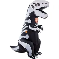 AirSuit® Aufblasbare Verkleidung T-Rex Skelett | Ungewöhnliches Kostüm in Erwachsenengröße | Aus sehr strapazierfähigem Polyester - Angenehm zu tragen | Inklusive Aufblassystem | OriginalCup®.