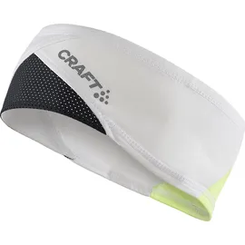 Craft reflektierendes Stirnband Craft adv Lumen Fleece weis gelb unisex weiß|grün S/M