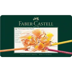 FABER-CASTELL Farbstift Polychromos 36er Metalletui