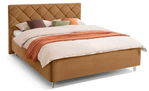 Segmüller Werkstätten Polsterbett Opal Stoff Braun Bronze 180 x 200 cm