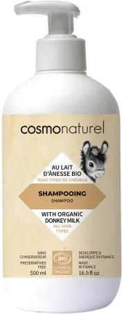 Cosmo Naturel Shampoo Mit Eselsmilch Bio Pumpflasche 500ml