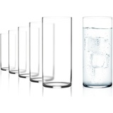 Stölzle Lausitz Kyoto Bar Wassergläser 6er-Set I 400ml Allroundgläser ideal für Wasser, Saft oder Cocktails I spülmaschinengeeignete Saftgläser aus Kristallglas I Moderne, schlichte Universalgläser