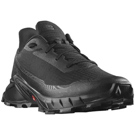 Salomon Alphacross 5 Herren Trail-Laufschuhe, Starker Grip, Anhaltender Komfort, Vielseitige Performance, Black, 45 1/3