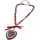 Allgäu Rebell Kette mit Anhänger Rosi rot / Metall
