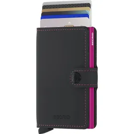 Secrid Miniwallet Matte Damen Kartenetui schwarz & fuchsia