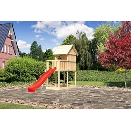 Akubi Spielhaus Frieda Set A mit Rutsche rot 91177
