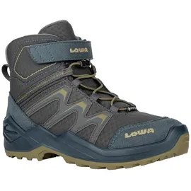 Lowa Maddox Warm GTX Mid Kinder Petrol/Senf 31