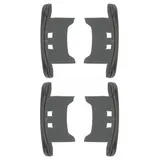 cyclingcolors 4x Abdeckkappen Fensterladen PVC Rollladenlamelle abdeckung rolladen Profil lamellen stopfen Rollladenführung kunststoff, für 37 x 8mm