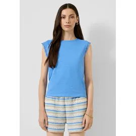 QS Flammgarntop mit Spitze Blau L