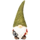 Lemodo Wichtel 42,5 cm hoch, Weihnachtswichtel aus Magnesia, Gnome Grün