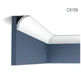 Orac Zierleiste Orac Decor CX109 Weiß 2 St. 200 x 4,4 x 4,4 cm