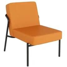 medso powered by paperflow Sessel MEDSO S Kunstleder 58,0 x 74,3 x 38,0 cm orange/schwarz