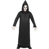 Widmann Kostümcape Grim Reaper, Halloween, Groesse:140 - Schwarz