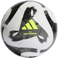 adidas Ball Tiro League Artificial Ground, Football, White/Black/Iron Met./Solar Yellow, HT2423,
