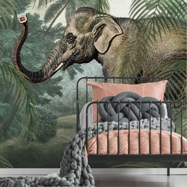Art for the home Fototapete Elefant, animal print, (1 St), 280x200cm bunt Fototapeten