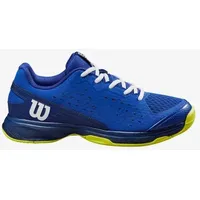 Wilson Rush Pro Tennis Shoe, Bluing/Blue Print/Safety Yellow, 33 1/3 EU - 33 1/3 EU