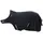 Covalliero Führanlagendecke 155 cm Schwarz
