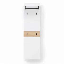 Innostyle Garderobenpaneel Memphis Weiß, Eiche Artisan Holzwerkstoff, 50x170x30 cm Aufhängemöglichkeit, Hutablage, Kleiderstange Garderobe, Garderobenpaneele, Garderobenpaneele