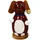 Dekohelden24 Trendige Moderne Holz-Räucherfigur Hund, in braun, ca. 13 cm