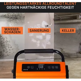 Comedes Luftentfeuchter ITR 90, bis zu 90 Liter/Tag / Orange