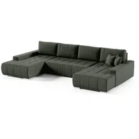 Fun Möbel Wohnlandschaft Sofa mit Schlaffunktion VOGAR Stoff Aulla