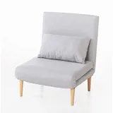 Schlafsessel inkl. Kissen, ca. 77 x 80 x 94 cm - Hellgrau