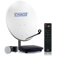 Schwaiger SAT-Anlage, HDTV 4TN 80 cm Quad LNB