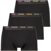 Hugo Herren Boxershort 5er Pack Trunk 5 PACK RAINBOW«, (Packung, 3 St., 3er), mit Logobund, schwarz