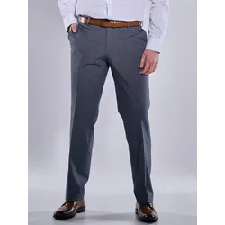 engbers Herren Anzug-Hose regular blau gemustert - 27