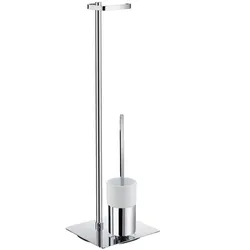 Smedbo Outline Toilettenpapierhalter Standmodell mit WC-Bürste