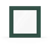 Fenster Tannengrün RAL 6009, Holz, Classic IV 68, 510 x 510 mm, einteilig, festverglast, individuell konfigurieren