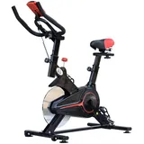 Homcom Fitnessfahrrad schwarz/rot