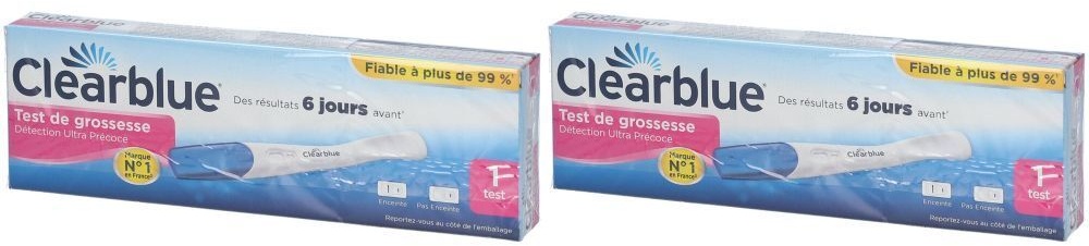 Clearblue Test De Grossesse Early Détection Précoce 2x1 pc(s) test(s)
